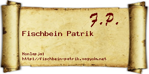 Fischbein Patrik névjegykártya